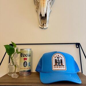 Blue Trucker Hat with Patch